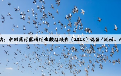 Kaiyun官方网站：中国医疗器械行业数据报告（2023）设备/耗材，两册！正在热售