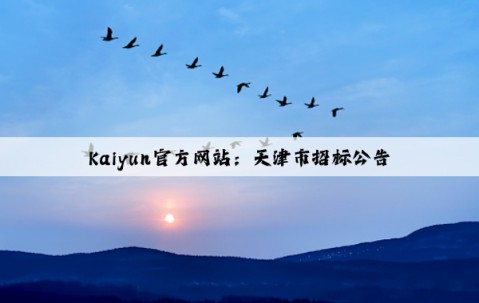 Kaiyun官方网站：天津市招标公告
